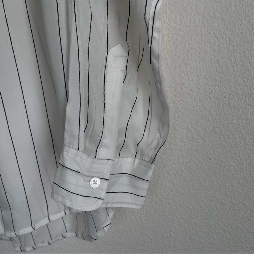Rails Striped Cupro Button Down Long Sleeve Shirt - image 3